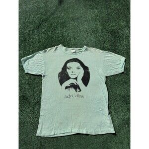 Vintage Late 60s Early 70s Judy Collins Lime Green T-Shirt Very Rare Size Small